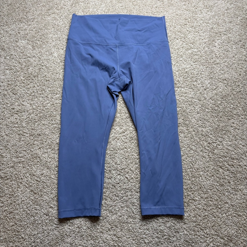 Lululemon Blue Cropped Leggings, Size 12